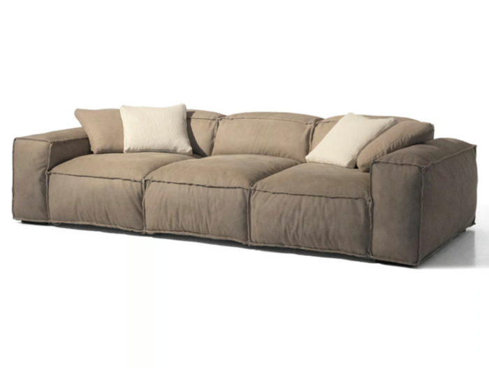 PLACIDO DAY-BED - 3 seater sectional leather sofa _ Mantellassi 1926